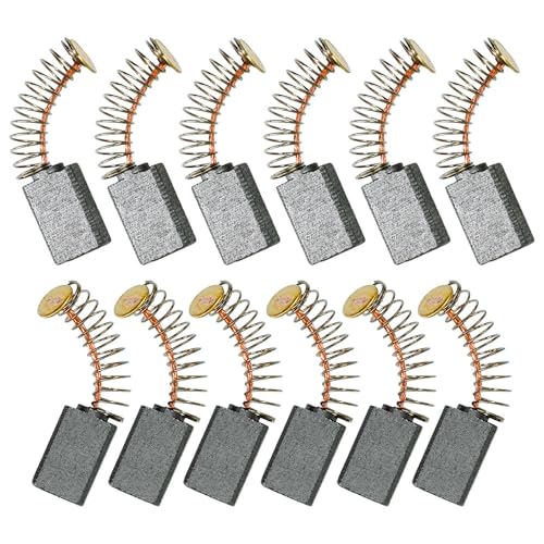 Selyse 12 Stück Kohlebürsten für Elektromotoren - Universal Ersatzkohlebürsten, 13mm x 8mm x 5mm, für Power Tools, Reparatur von Elektromotoren, langlebige Qualität und hohe Leistung von Selyse