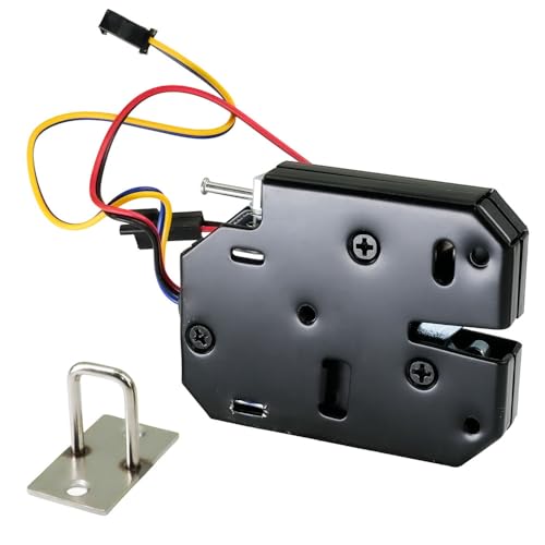 Selyse DC 12V Elektroschloss Magnetverschluss für Schrankschublade und Tür – Zugangskontrollsystem mit Erkennungsschalter, Fail-Safe, 2A von Selyse