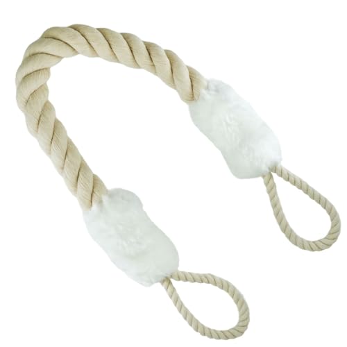 Selyse Türkordel Klemmschutz für Türen,Türklinken Stopper,Baumwolle Türstopper für Kinder und Haustier,Finger- und Klemmschutz,60 cm Sicherheitsschutz (weiß) von Selyse