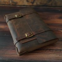 Handgefertigte Crazy Horse Leder Dokumententasche Rustikale Aktentasche von Semaalileather