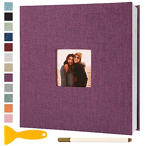 Fotoalbum Selbstklebend 28x27 Groß Fotoalbum Zum Einkleben Scrapbook Selbstgestalten Photo Album Fotobuch Baby Hochzeit Gästebuch Erinnerungsbuch Urlaub Briefmarkenalbum Geburtstag, 40 Seiten Lila Fotoalbum Selbstklebend 28x27 Groß Fotoalbum Zum Einkleben Scrapbook Selbstgestalten Photo Album Fotobuch Baby Hochzeit Gästebuch Erinnerungsbuch Urlaub Briefmarkenalbum Geburtstag, 40 Seiten Lila von Semfalbuums