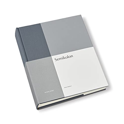 Semikolon 368746 Foto-Album Medium Natural Affair – 21,1x25,5 cm, 80 Seiten cremeweiß, für 160 Fotos – Sea Salt von Semikolon