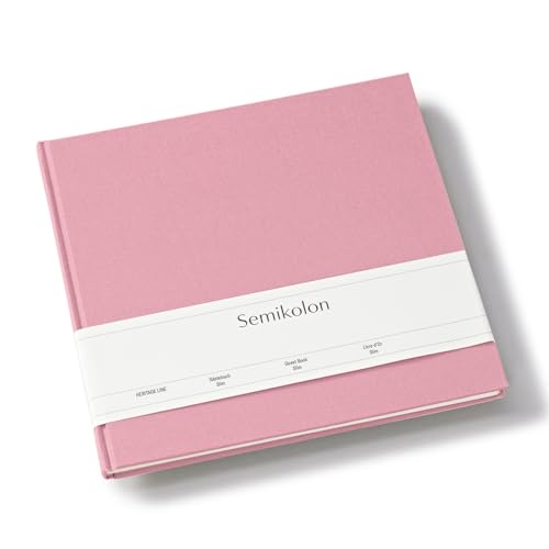 Semikolon 371081 Gästebuch Slim 25 x 23 cm - mit 100 blanko Seiten zum Selbstgestalten, Lesezeichen - flamingo rosa Semikolon 371081 Gästebuch Slim 25 x 23 cm - mit 100 blanko Seiten zum Selbstgestalten, Lesezeichen - flamingo rosa von Semikolon
