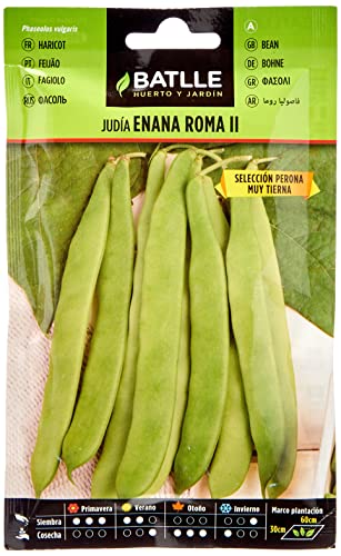 Batlle Gemüsesamen - Zwergbohne Roma Ausw. Perona (28-70 Seeds) von Semillas Batlle