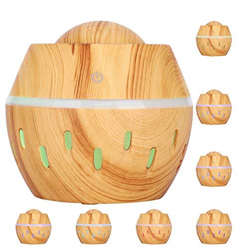 Aromatherapie Ätherisches Öl Diffusor, Mini Größe Diffusor Buntes Licht Tragbarer Luftbefeuchter Ätherisches Öl Diffusor Auto Lufterfrischer von Semme