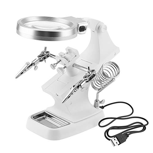Multifunktionsschweißlupe, LED hilft Lupe Löten 360 ° Rotation Repair Tool von Semme