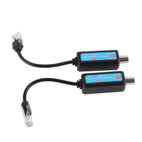 Ip Converter,Passive Network Coaxial Transmitter,Passiver IP-Netzwerk-Koaxialsender, Einfache Installation, Fernübertragungs-Netzwerksender für CCTV-Kameras, Monitore, DVR – 1 Paar Ip Converter,Passive Network Coaxial Transmitter,Passiver IP-Netzwerk-Koaxialsender, Einfache Installation, Fernübertragungs-Netzwerksender für CCTV-Kameras, Monitore, DVR – 1 Paar von Semme