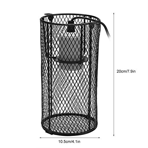 Wärmelampe Vögel, Haustier-Keramik-Heizlampe, Reptilien-Keramik-Heizlampe mit Anti-Heiß-Halterung für Schlange, Eidechse, Schildkröte, für Reptilien, Amphibien, Geflügel von Semme