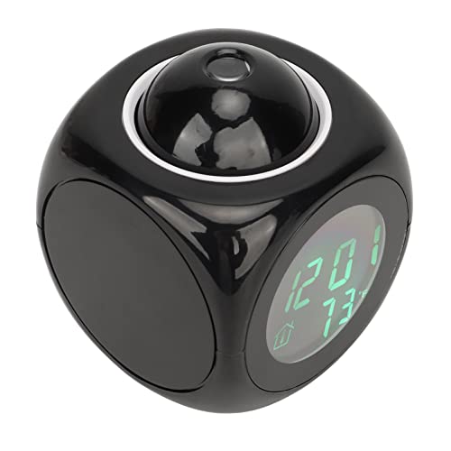 Semme Projektionsuhr, LED-Anzeige, Projektionswecker, Innentemperatur-Schlummerfunktion, Sprachzeitmeldung, 5 Musikalarme, Einstellbare Projektionswinkel, Große Bedientasten, Semme Projektionsuhr, LED-Anzeige, Projektionswecker, Innentemperatur-Schlummerfunktion, Sprachzeitmeldung, 5 Musikalarme, Einstellbare Projektionswinkel, Große Bedientasten, von Semme