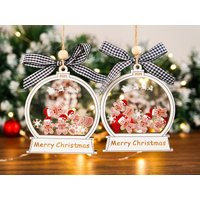 Personalized Christmas Gingerbread Ornament With Family Name, 2025 Acrylic Ornament, Custom Gift, Xmas Tree Decor von SemmlSmiles