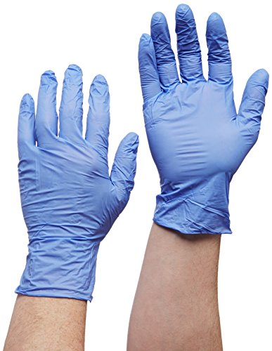 Sempercare 8267 93847/3000002160 Nitrile skin, Einmalschutz und Untersuchungshandschuhe aus Nitrillatex, puderfrei, Größe Large (8-9), Lavendel-Blau (200-er Pack) von Sempermed