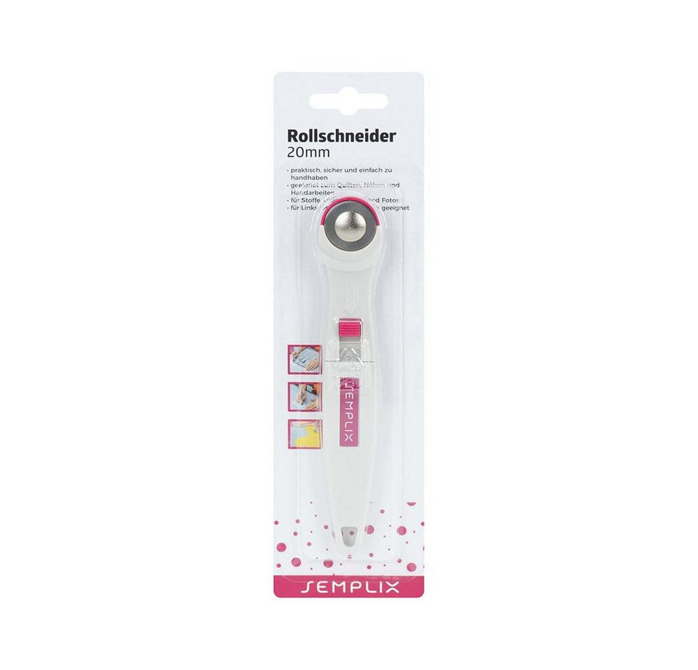 Semplix Cuttermesser - Rollschneider Super Mini 20 mm / pink Semplix Cuttermesser - Rollschneider Super Mini 20 mm / pink von Semplix