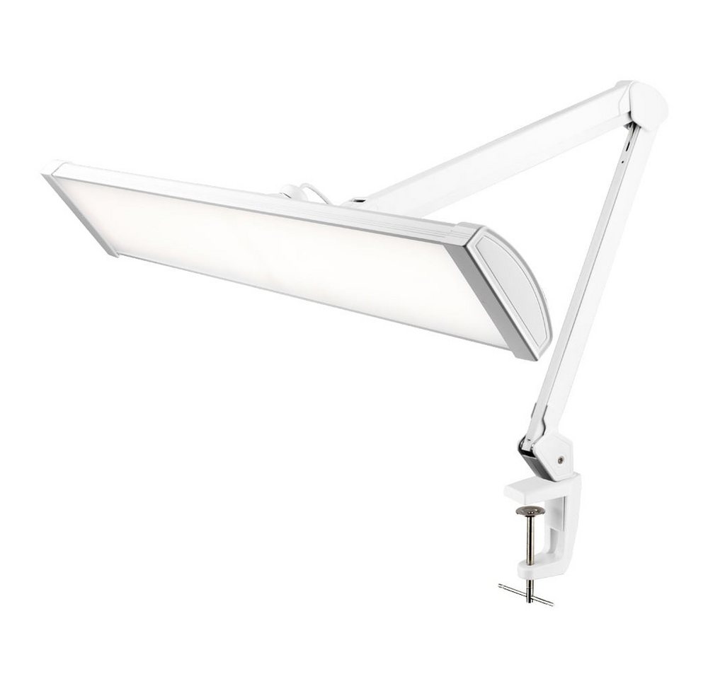 Semplix LED Arbeitsleuchte Tischlampe weiß (540 PCS LED/ dimmbar/Tischklemme), 540 LEDs, warmweiß - tageslicht, sehr hohe Lichtausbeute von Semplix