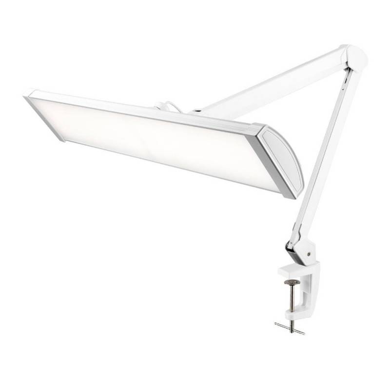 Semplix LED Arbeitsleuchte Tischlampe weiß (540 PCS LED/ dimmbar/Tischklemme), 540 LEDs, warmweiß - tageslicht, sehr hohe Lichtausbeute von Semplix