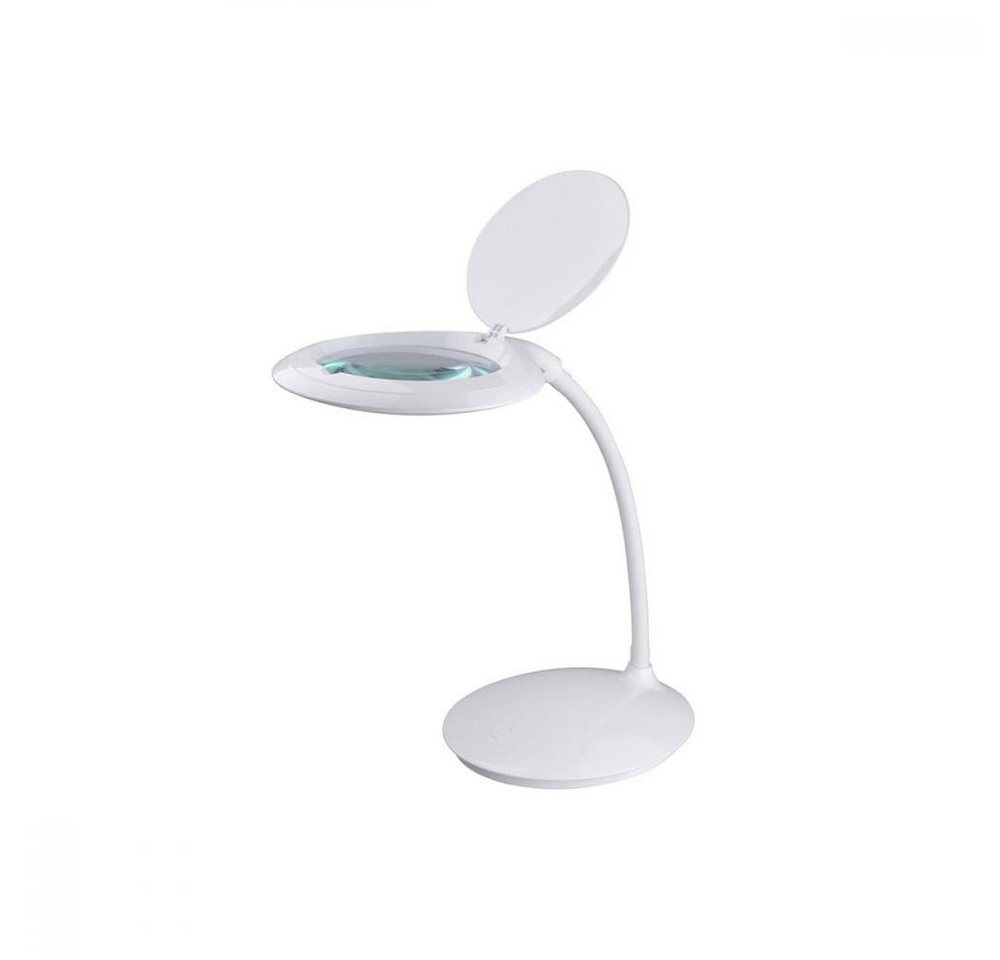 Semplix LED Arbeitslicht - Lupen-Tischlampe weiß (Linse 127 mm/dimmbar) von Semplix