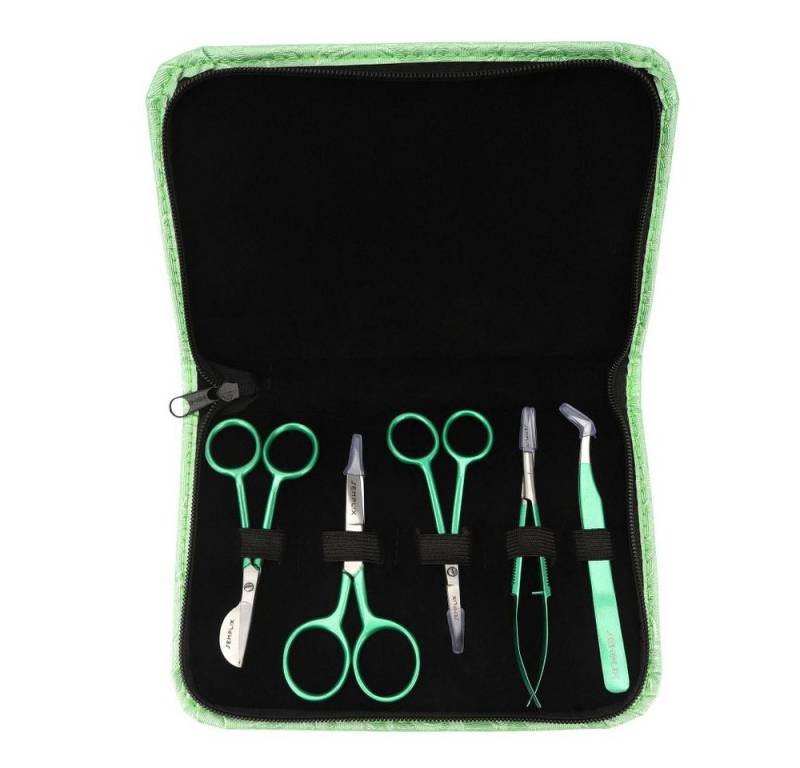 Semplix Scheren-Set - Schneideset 5-tlg grün-metallic mit Etui Semplix Scheren-Set - Schneideset 5-tlg grün-metallic mit Etui von Semplix