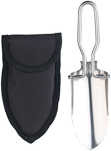 Semptec Urban Survival Technology Schaufel: Klappbare Mini-Handschaufel, ultrakompakt, Edelstahl, mit Gürteltasche (Mini Schaufel, klappbar, Klappspaten) von Semptec Urban Survival Technology