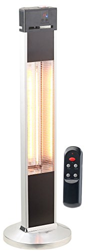 Semptec Urban Survival Technology Standheizstrahler: IR-Stand-Heizstrahler, Fernbedienung, Timer, 3-stufig, 2.000 W, IP34 (Infrarot Standheizstrahler, Stand Infrarot Heizstrahler, Fernbedienungen) von Semptec Urban Survival Technology