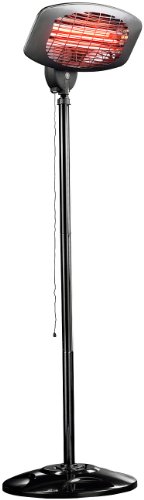 Semptec Urban Survival Technology Terassenheizstrahler: Quarz-Außen-Heizstrahler QW-2000 mit Standfuß, höhenverstellbar, IPX4 (Wärmestrahler, Heizstrahler Balkon, Dunkelstrahler) von Semptec Urban Survival Technology