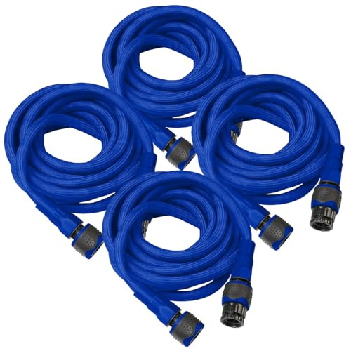 Semptec Urban Survival Technology Wasserschlauch flexibel: 4er-Set Wasserschlauch in Lebensmittelqualität, 5 m (ultraleichter, Gewebeschlauch lebensmittelecht, Wasserkanister) von Semptec Urban Survival Technology
