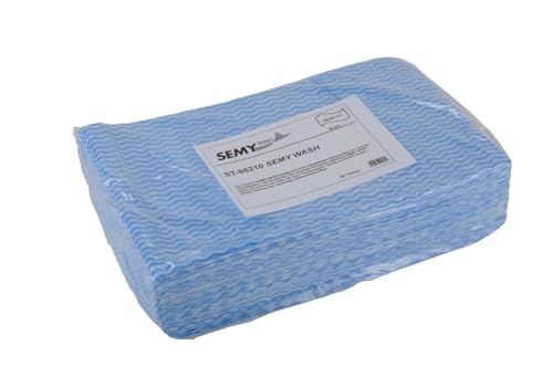 Semy Top Spezial-Putztuch in Spenderbox, blau, 38 x 60 cm, 50 Tücher per Box, 1er Pack (1 x 1 Stück) von SemyTop