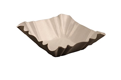 Semy Pappschale, rechteckig, 9x9x3 cm, beschichtet, 1er Pack (1 x 250 Stück) von SemyTop