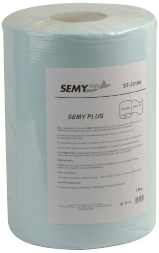 Semy Top Spezial-Putztuchrolle, blau, 29 x 37 cm, 300 Blatt, 1er Pack (1 x 1 Stück) von SemyTop