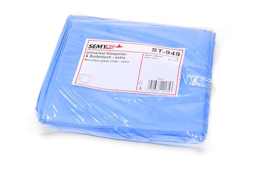 Semy Top Universal-Glaspolier & Bodentuch, blau 50 x 60 cm, 1er Pack (1 x 20 Stück) von SemyTop