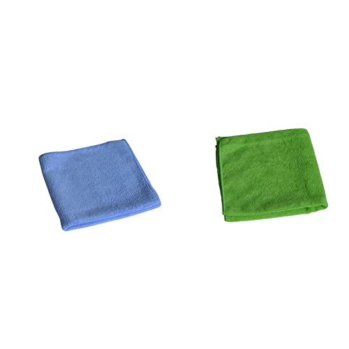 SemyTop Mikrofasertücher, blau, 40 x 40 cm, 1er Pack (1 x 20 Stück) & Top Mikrofasertücher extra, 40 x 40 cm, 1er Pack (1 x 20 Stück) von SemyTop