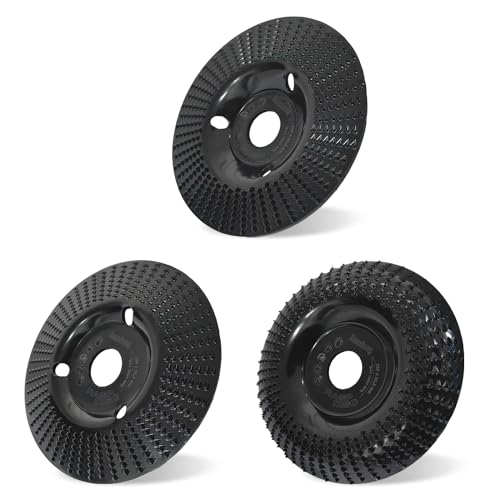3 Stück Holz Schleifscheiben für Winkelschleifer 125mm Holzschnitzscheibe Holzfräser Raspelscheibe Schleifscheiben Frässcheibe für Winkelschleifer Formen Polieren Schnitzen Schleifen 3 Stück Holz Schleifscheiben für Winkelschleifer 125mm Holzschnitzscheibe Holzfräser Raspelscheibe Schleifscheiben Frässcheibe für Winkelschleifer Formen Polieren Schnitzen Schleifen von Semzhong