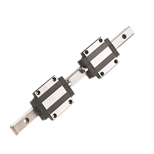 Linear Führungsschiene HSR20 Länge Ca. 600mm/23.62 Zoll + quadratischem Gleitstück HSR20CA x 2 Pcs, CNC Teile für DIY CNC Router Drehmaschinen Mühlen von SenTECH