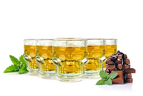 Sendez 6 Schnapsgläser in Totenkopf-Optik 4cl Shotgläser Schädel Schnaps Shots Stamper Vodkagläser Sendez 6 Schnapsgläser in Totenkopf-Optik 4cl Shotgläser Schädel Schnaps Shots Stamper Vodkagläser von Sendez