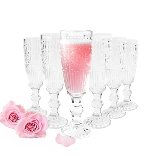 Sendez 6 Sektgläser 160ml auf Fuß Sonne Sektkelche Champagner Prosecco Sektglas Proseccoglas Sendez 6 Sektgläser 160ml auf Fuß Sonne Sektkelche Champagner Prosecco Sektglas Proseccoglas von Sendez