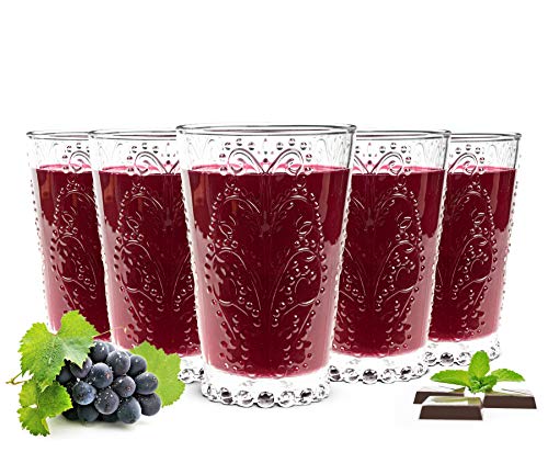Sendez 6 Trinkgläser mit Relief 350ml Cocktailgläser Saftgläser Rotweingläser Weißweingläser Sendez 6 Trinkgläser mit Relief 350ml Cocktailgläser Saftgläser Rotweingläser Weißweingläser von Sendez