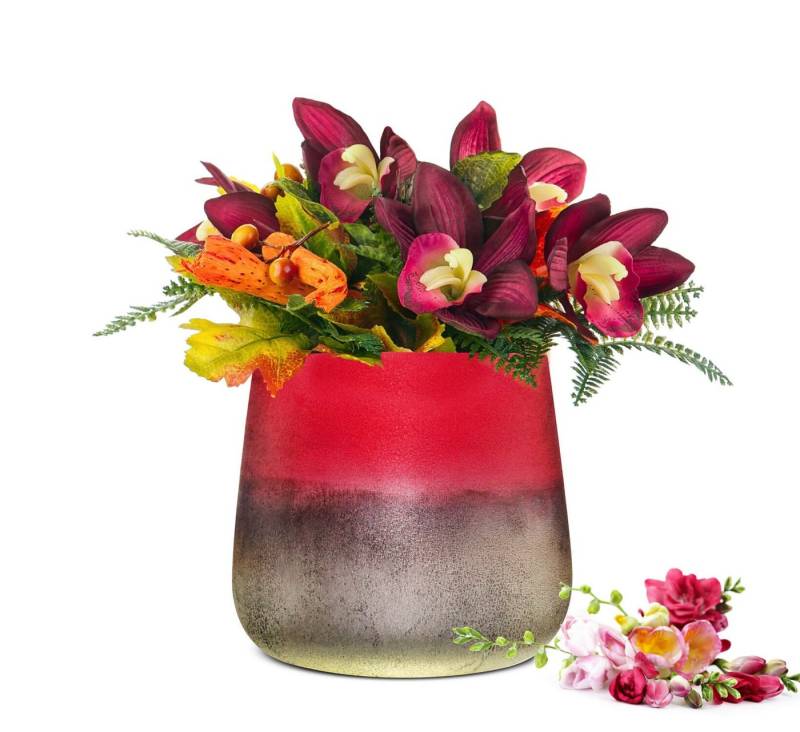 Sendez Blumentopf Blumenvase Barbara Tischvase Glasvase Dekovase Vase Pflanztopf von Sendez