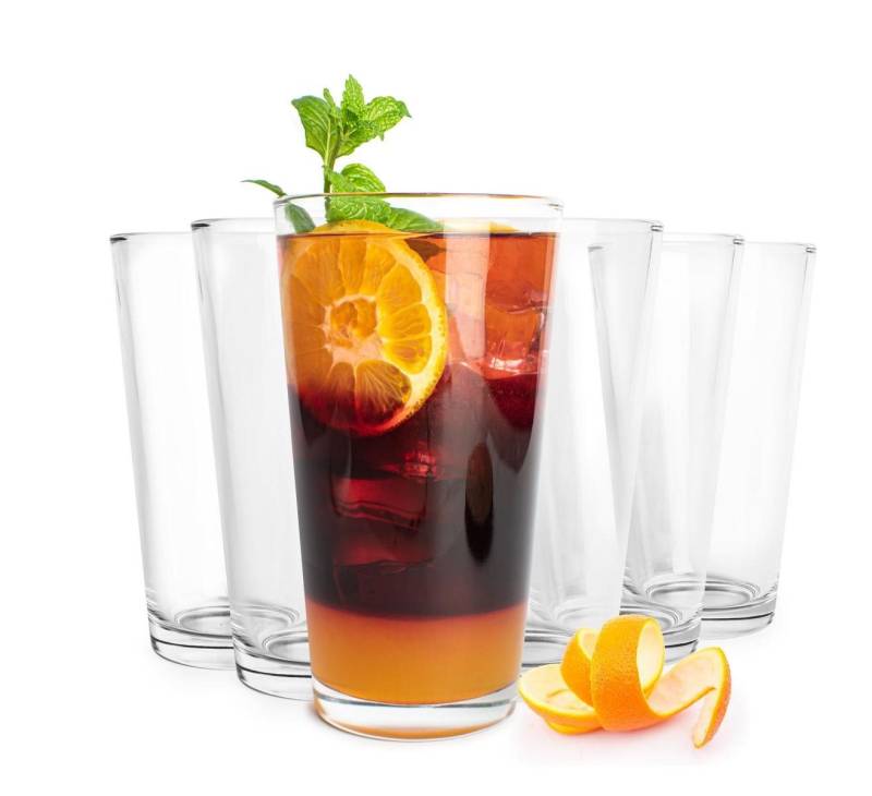 Sendez Cocktailglas 6 Cocktailgläser 460ml Trinkgläser Saftgläser Teegläser Kaffeegläser, Glas von Sendez