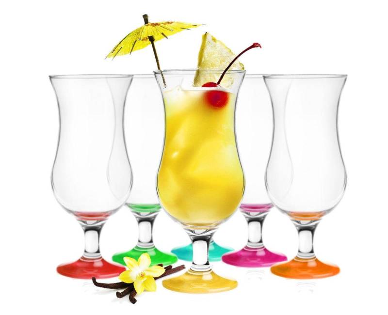 Sendez Gläser-Set 6 Cocktailgläser Mix Farbe 480ml Cocktailglas Longdrinkgläser, Glas von Sendez