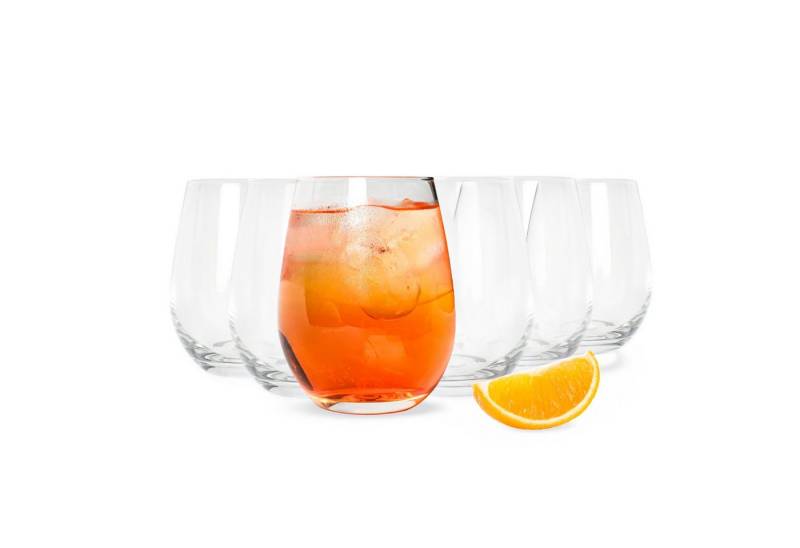 Sendez Glas 6 Trinkgläser 570ml Wassergläser Saftgläser Cocktailgläser, Glas von Sendez