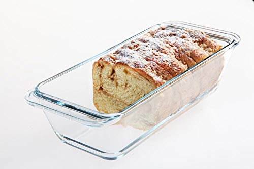 Sendez Kastenform 28 x 12 x 7,5 cm Made in EU Glas Pastetenform Backform Brotbackform Auflaufform Königskuchenform von Sendez