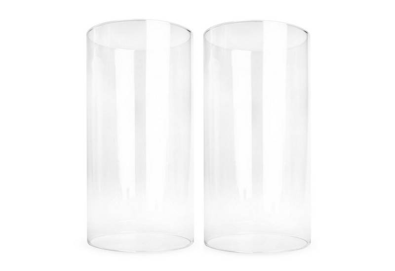 Sendez Windlicht 2 x Glaszylinder ohne Boden H:20cm Ø10cm Windgläser (2 St) von Sendez