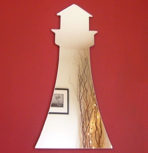 Super Cool Creations Leuchtturm-Spiegel, 45 x 24 cm von Super Cool Creations
