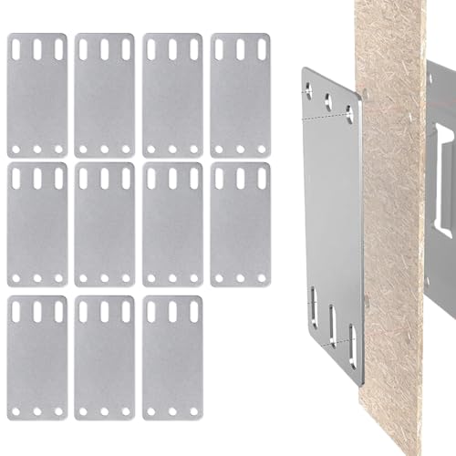 Senermter Cargo E Track Platte | 12 Stück E-Track Rückhalteplatten | Robustes Halterungsset Mit Installationszubehör Für Garage Werkstatt Lagerhalle von Senermter