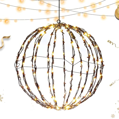 Senermter Christmas Ball,Weihnachtskugeln Lichtkugeln Beleuchtet | Festliche Gartenlaterne Für Partys Terrasse Rasen Fest Gartenweg Vorgarten Veranstaltungen Senermter Christmas Ball,Weihnachtskugeln Lichtkugeln Beleuchtet | Festliche Gartenlaterne Für Partys Terrasse Rasen Fest Gartenweg Vorgarten Veranstaltungen von Senermter