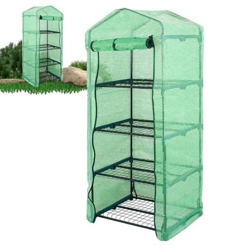 Senermter Gewächshausabdeckung Für Hochbeet, PVC Gewächshaus Abdeckung Für Pflanzen, UV-Beständige Schutzabdeckung Für Terrasse Garten von Senermter