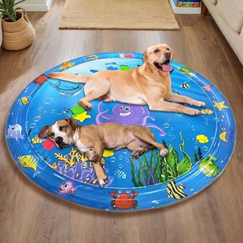 Senermter Hundewasser Spielmatte, Aufblasbare Kühlunterlage Für Haustiere, 99x99 cm Aufblasbare Kühlunterlage Mit Pumpe Für Garten Outdoor Zimmer Wohnung Welpen Katzen Bei Senermter Hundewasser Spielmatte, Aufblasbare Kühlunterlage Für Haustiere, 99x99 cm Aufblasbare Kühlunterlage Mit Pumpe Für Garten Outdoor Zimmer Wohnung Welpen Katzen Bei von Senermter