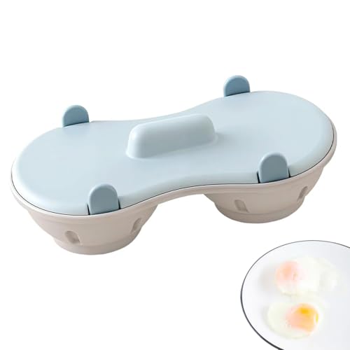 Senermter Mikrowellen Eierkocher 2-Fach - Pochierteier Dämpfer mit Deckel - Hitzebeständiger Dampfgarer Für Haushaltsküche Frühstückssandwich Senermter Mikrowellen Eierkocher 2-Fach - Pochierteier Dämpfer mit Deckel - Hitzebeständiger Dampfgarer Für Haushaltsküche Frühstückssandwich von Senermter