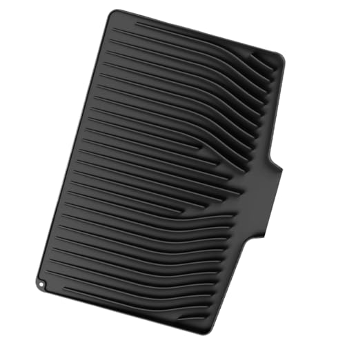 Senermter Silikon Ablaufmatte - Silicone Abtropfmatte | Wärmeisolierung Arbeitsplattenschoner Rutschfester Tischschutz für Küche Esszimmer Couchtisch Möbel Wohnzimmer Badezimmer Studentenwohnheim und von Senermter