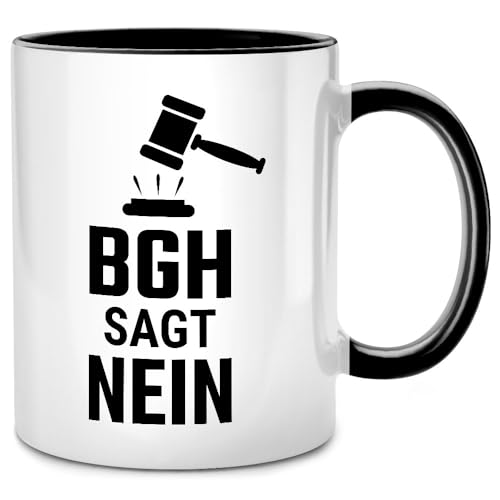 Seness BGH sagt nein, Jurist Tasse mit Spruch Anwalt Geschenk, Juristin Anwältin, Jura Studium, lustige Juristen Geschenke für Anwälte, Lawyer, Jurastudenten, Abschiedsgeschenk Kollegen Kaffeetasse von Seness