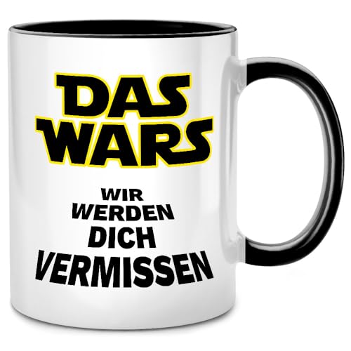 Seness Das Wars Wir werden dich vermissen Tasse mit Spruch lustig, Abschiedsgeschenk Kollegen Jobwechsel, Abschied beste Kollegin Geschenk, Rente Rentner 2024 Ruhestand Renteneintritt, Team Büro von Seness