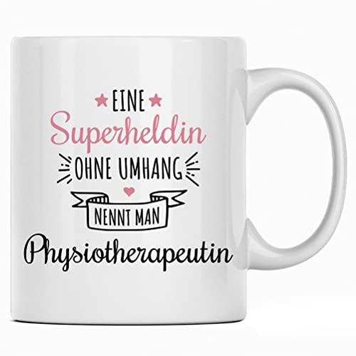 Eine Superheldin ohne Umhang nennt man Physiotherapeutin Tasse Physiotherapeut Geschenk, Physiotherapeuten Danke Geschenke für Physio, Physiotherapie von Seness